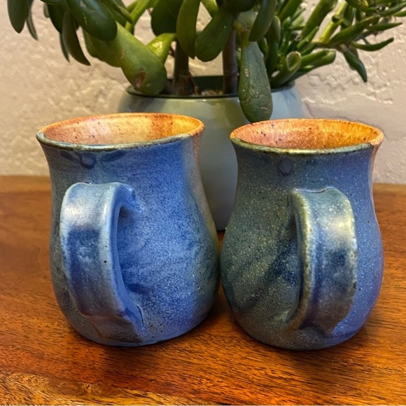 Ceramic Pottery Coffee Mug Bundle in Set of 2 Handmade Coffee Mug Western Color - Picture 3 of 7